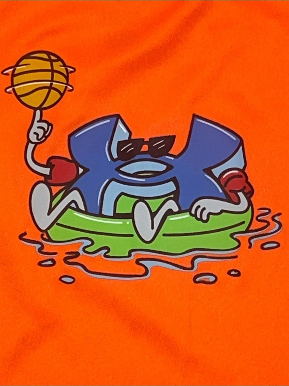 Under Armour Orange Sports  Basketball  Swim Leash Guard NWT Boys 4 UPF 50